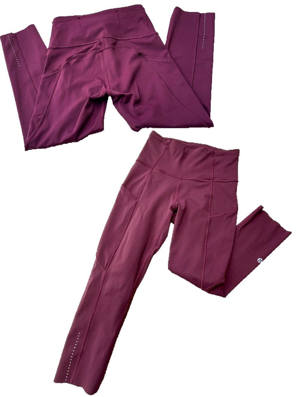 Lululemon Fast Free Crop Leggings 19” size 2 Burgundy